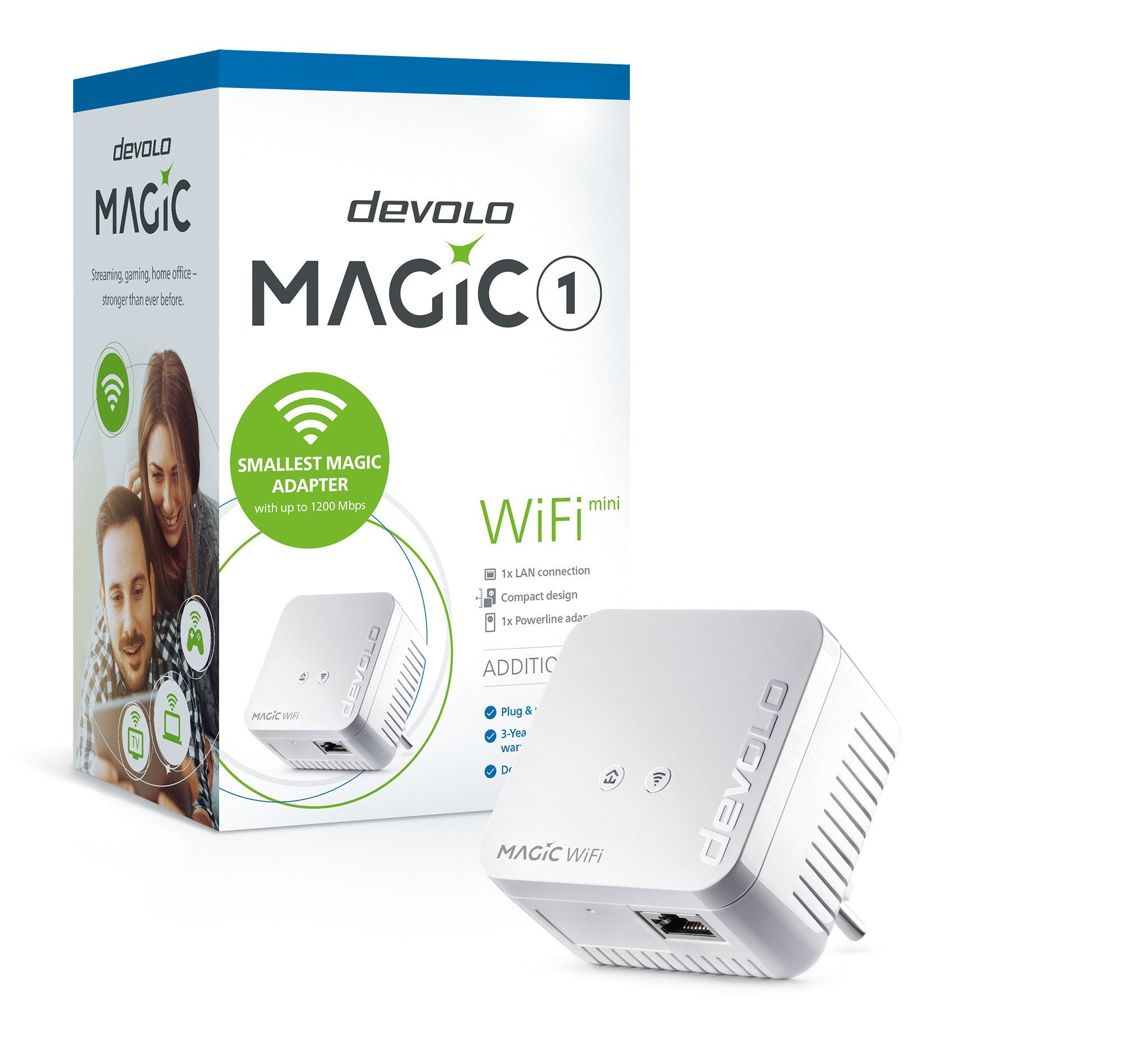 Devolo Magic 1 Wifi 2-1-1 Mini, Powerline + Wifi 4250059685598.0