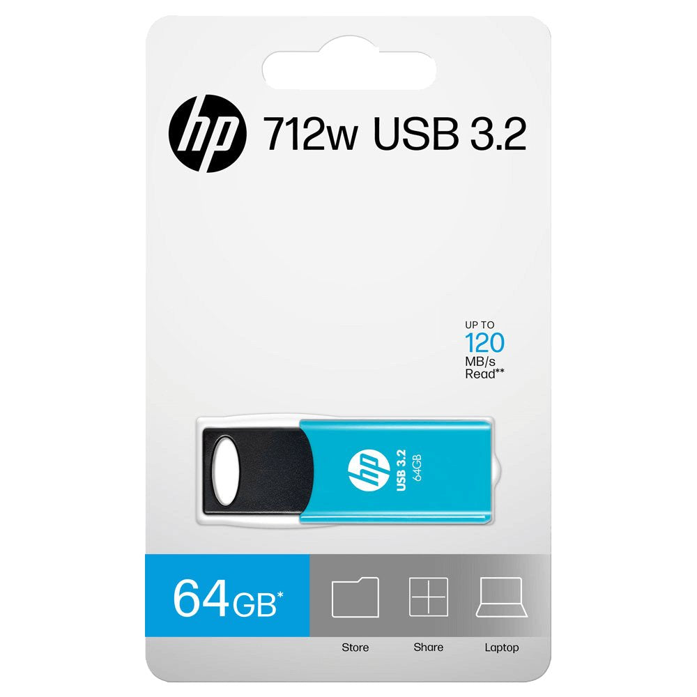 Usb Hp 3.2 64gb 712w Azul
