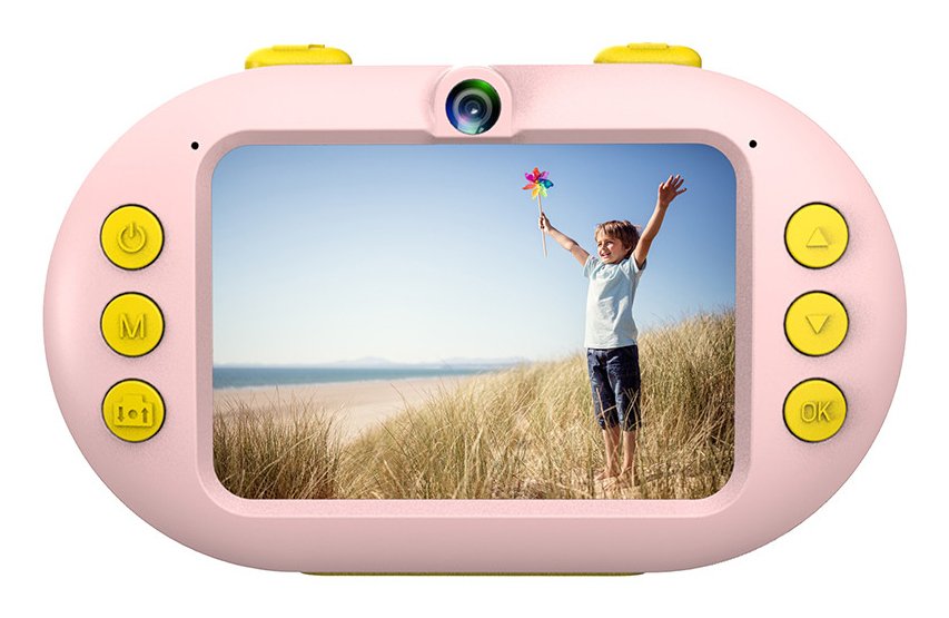 Cámara Digital Deportiva Agfaphoto Realikids Cam Waterproof 16mp Rosa Incluye Tarjeta Micro Sd 8gb