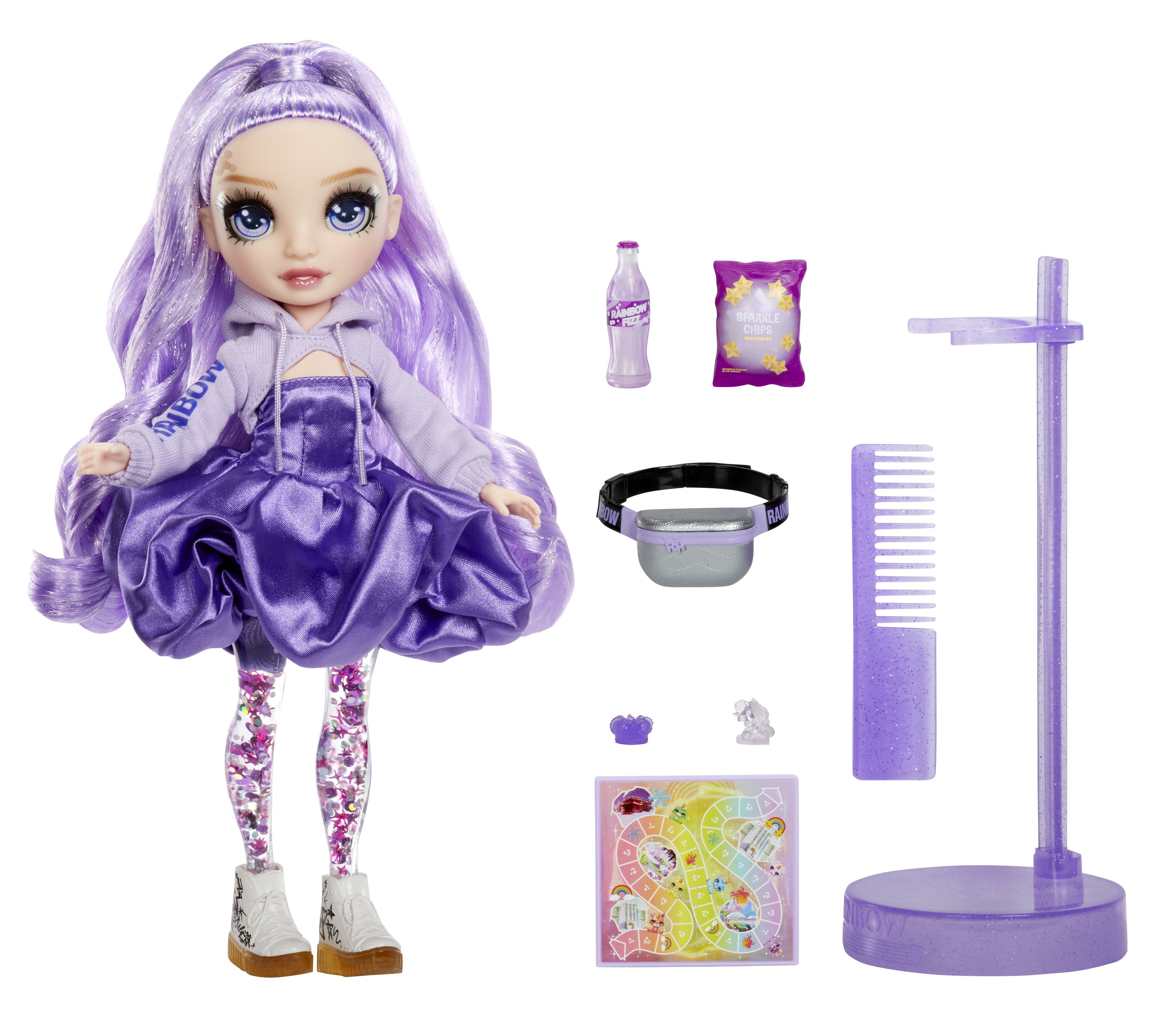 Muñeca Mga Entertainment Rainbow High De Moda Rainbow High Sparkle & Shine - Viola, Muñeca 427810-Int
