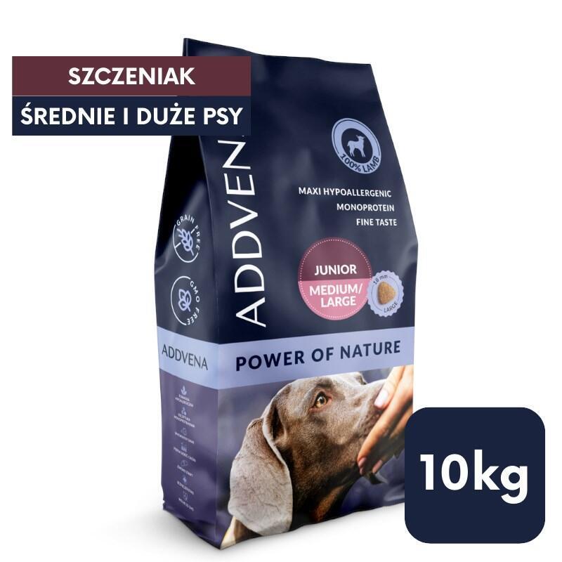 Addvena El Poder De La Naturaleza Para Cachorros De Razas Medianas Y Grandes 10 Kg