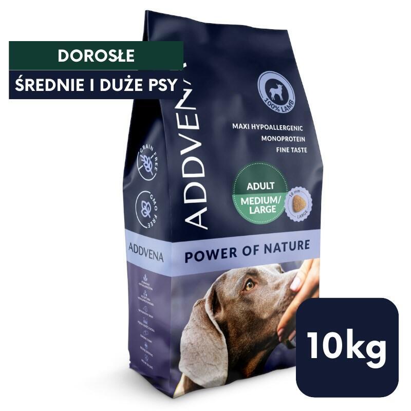 Addvena Poder De La Naturaleza Para Perros Adultos De Razas Medianas Y Grandes 10 Kg