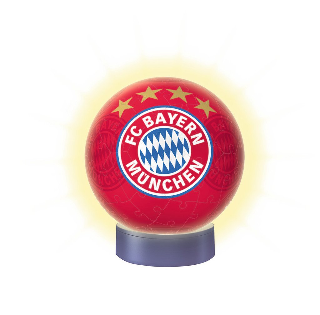 Ravensburger Pelota Puzzle 3d: Fc Bayern München Con Luz Nocturna