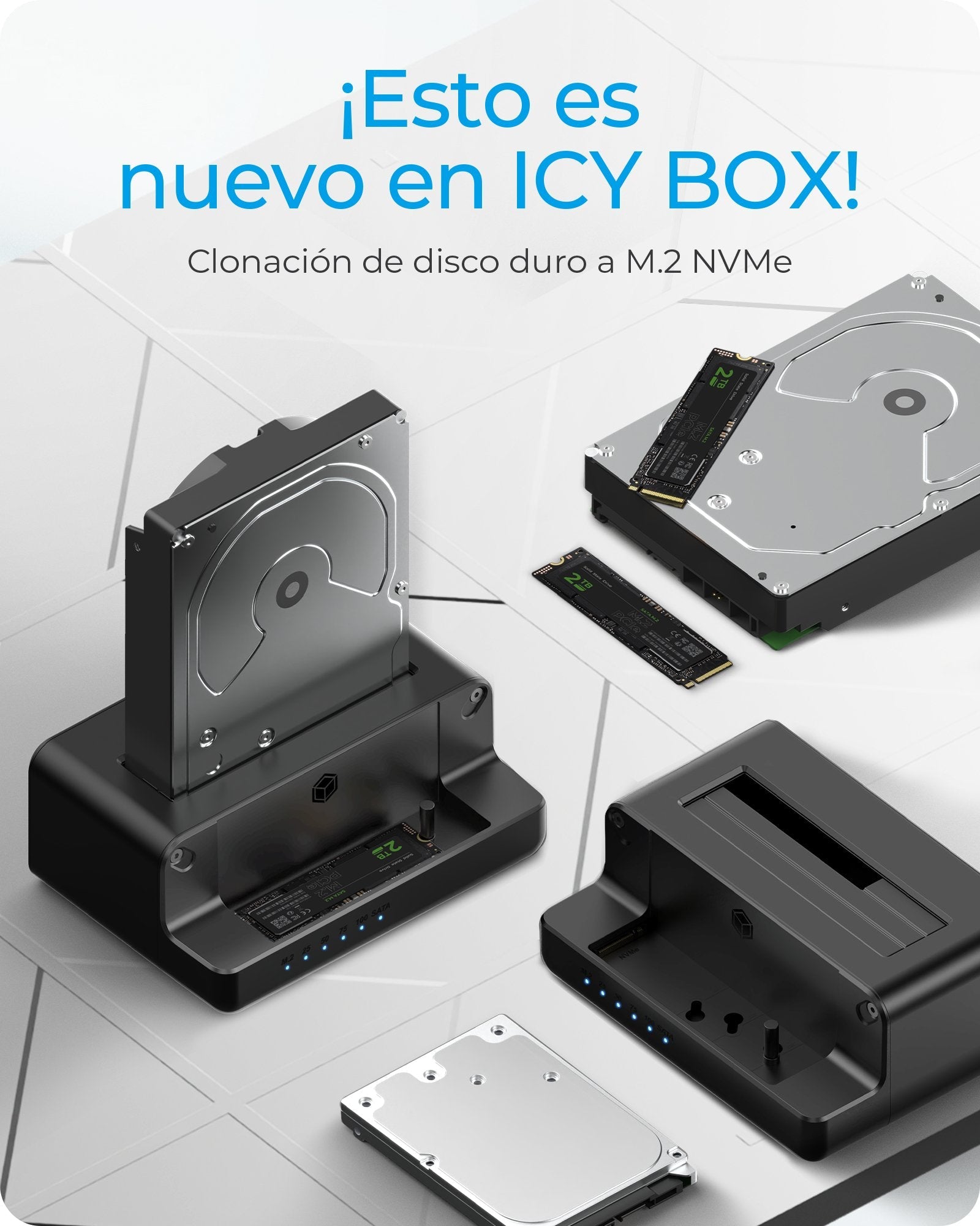 Docking Icy Box Ib-2914mscl-C31 Usb 3.2 Gen 2 (3.1 Gen 2) Type-C Negro