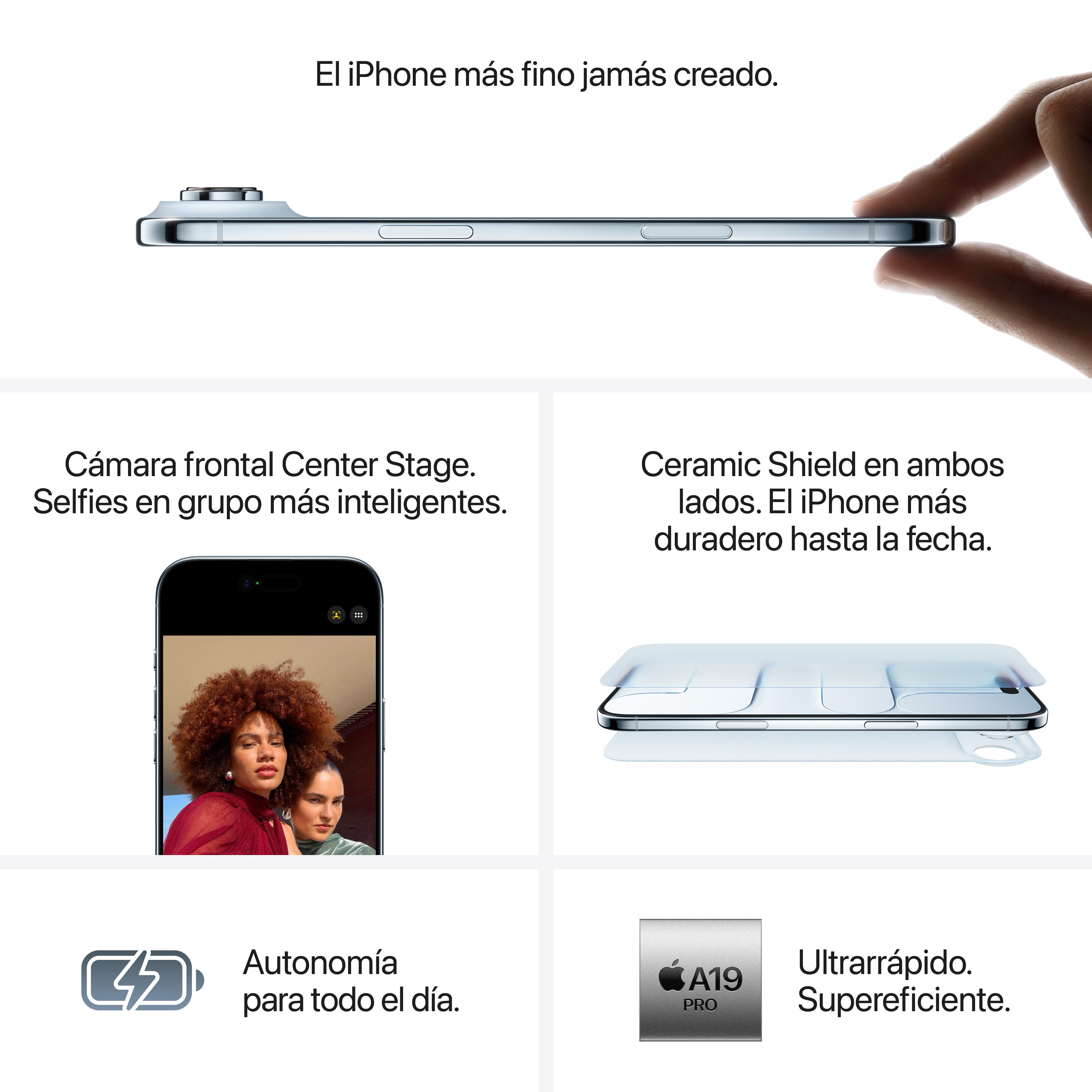 EAN 0195950623987 - Apple iPhone Air 16,5 cm (6.5") SIM doble iOS 26 5G USB Tipo C 512 GB Azul imagen 6