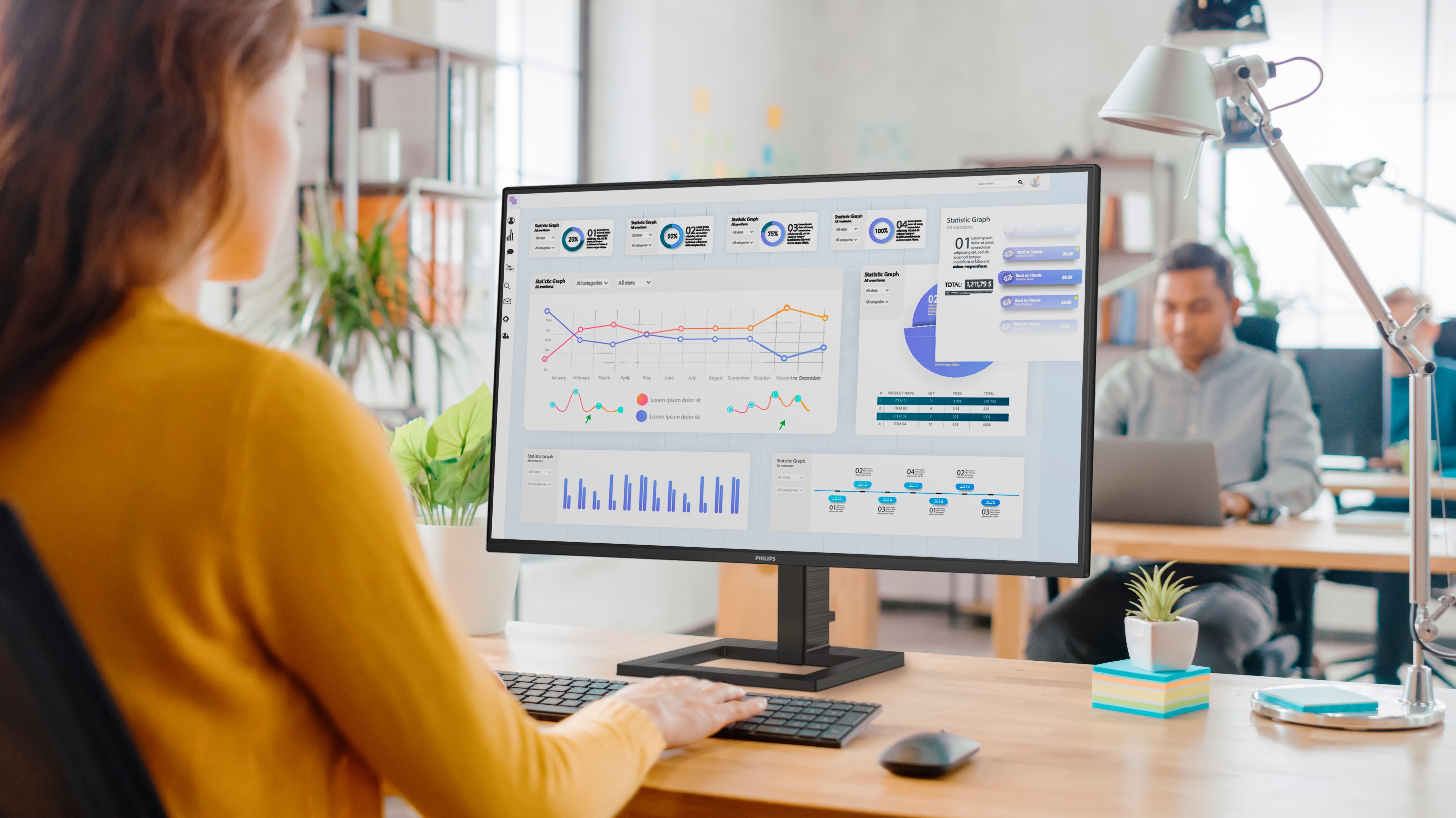 Monitor Profesional Philips 27e1n1600ae 27' Qhd Multimedia Negro