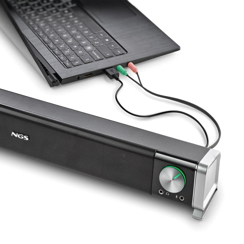 Barra De Sonido Con Bluetooth Ngs Subway 40w 2.0 Negra