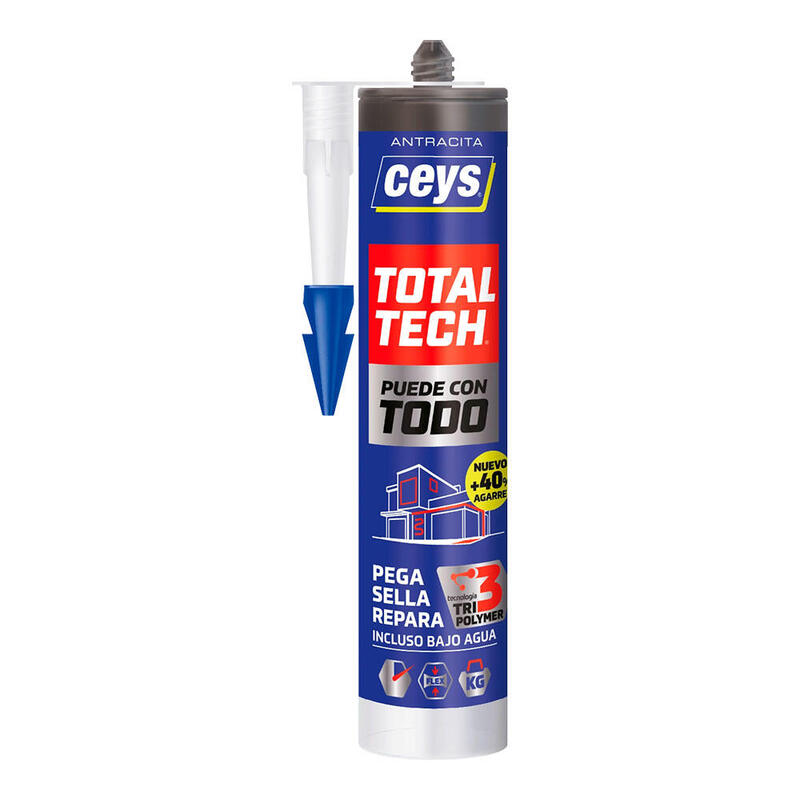 Adhesivo Sellador Total Tech Antracita 290 Ml