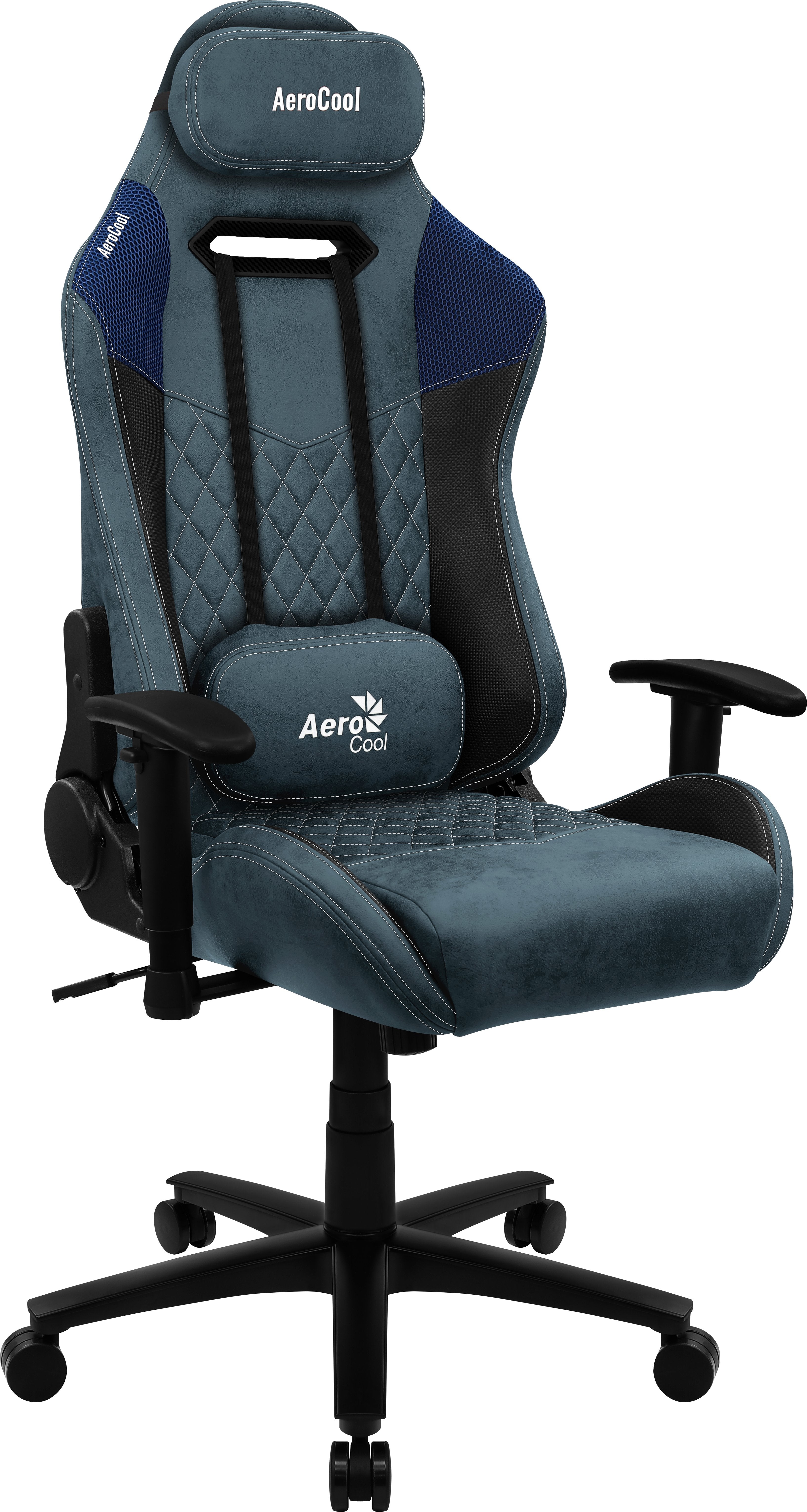 EAN 4710562751130 - Aerocool DUKE AeroSuede Silla para videojuegos universal Negro, Azul imagen 2