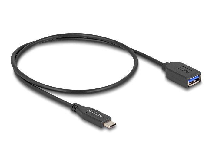 Delock Usb 10 Gbps Cable Usb Tipo-C Macho A Typ-A Hembra 50 Cm Koaxial
