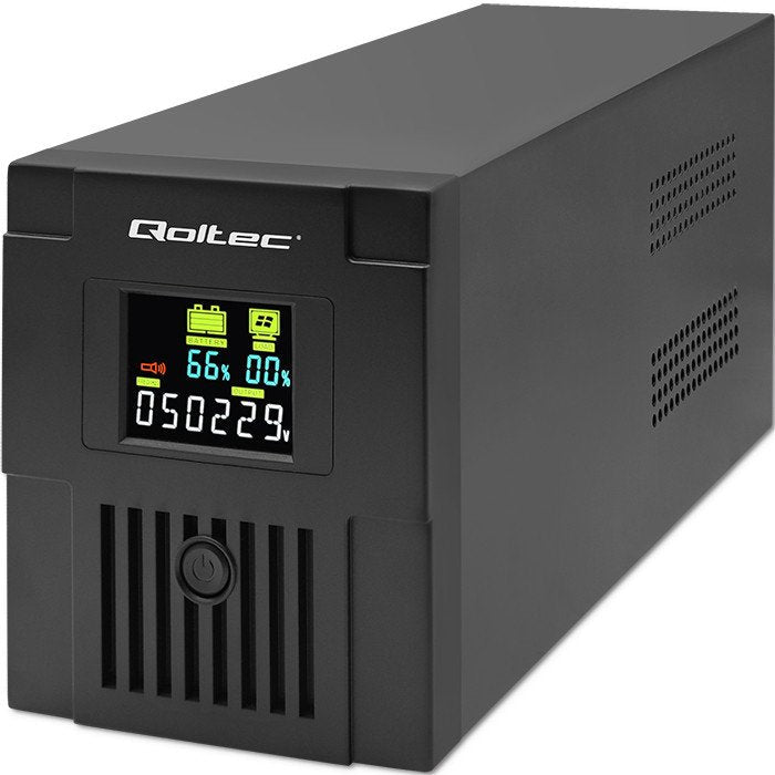 EAN 5901878537702 - Qoltec 53770 sistema de alimentación ininterrumpida (UPS) Línea interactiva 1,5 kVA 900 W 2 salidas AC imagen 1
