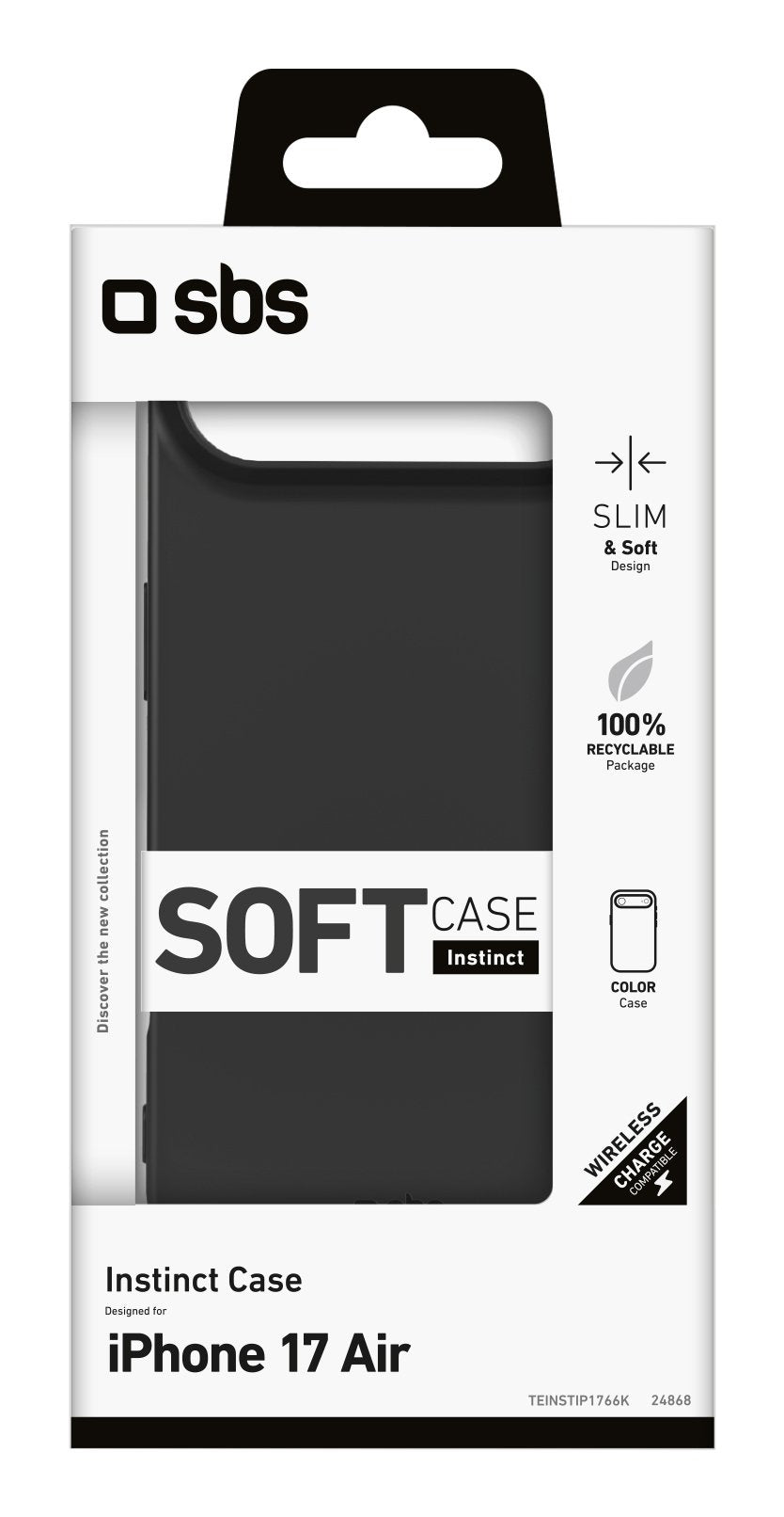 Sbs Instinct Cover Iphone Air Schwarz