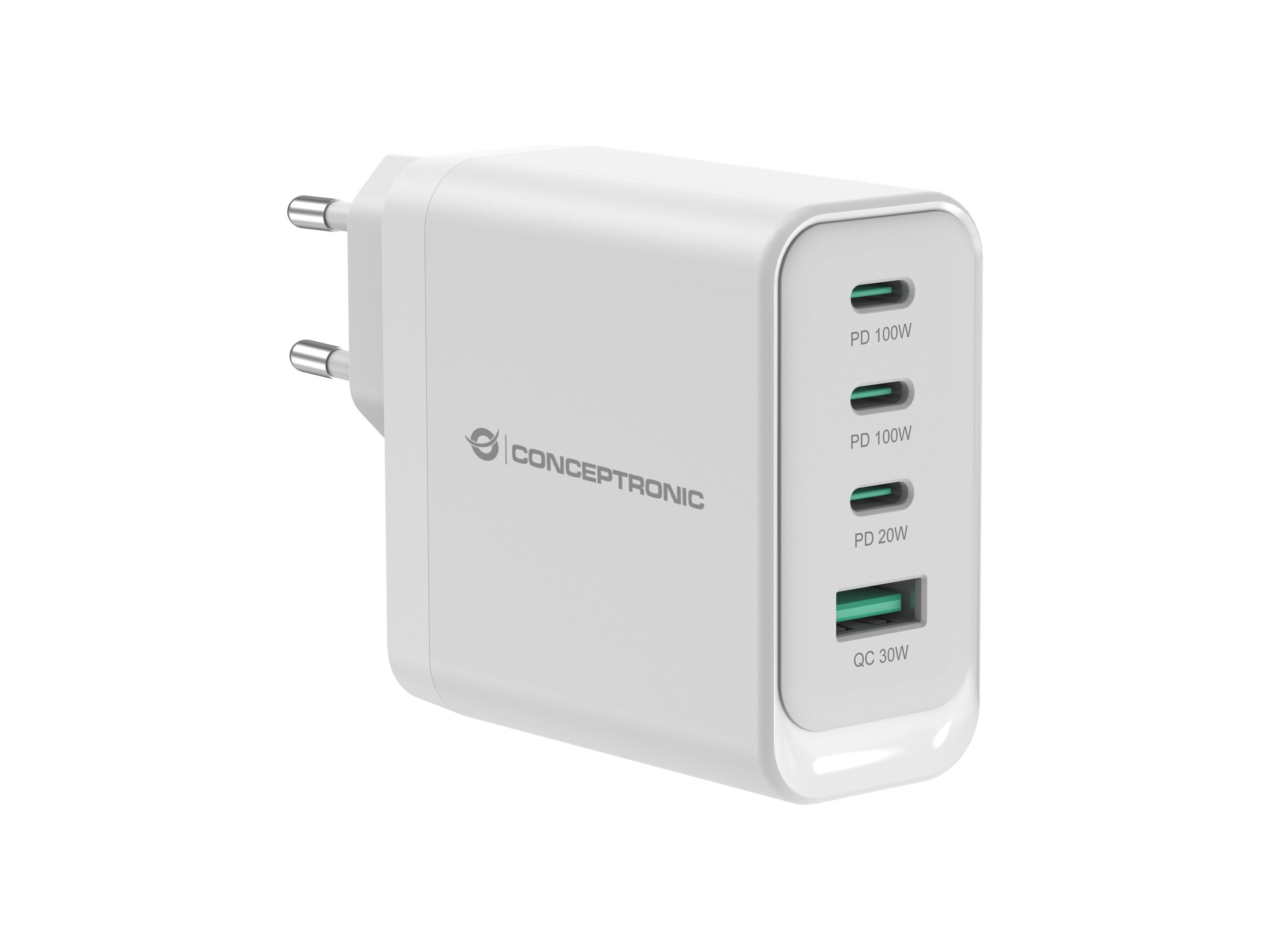 EAN 4015867240731 - Conceptronic ALTHEA22W100 cargador de dispositivo móvil Universal Blanco Corriente alterna Carga rápida I imagen 1