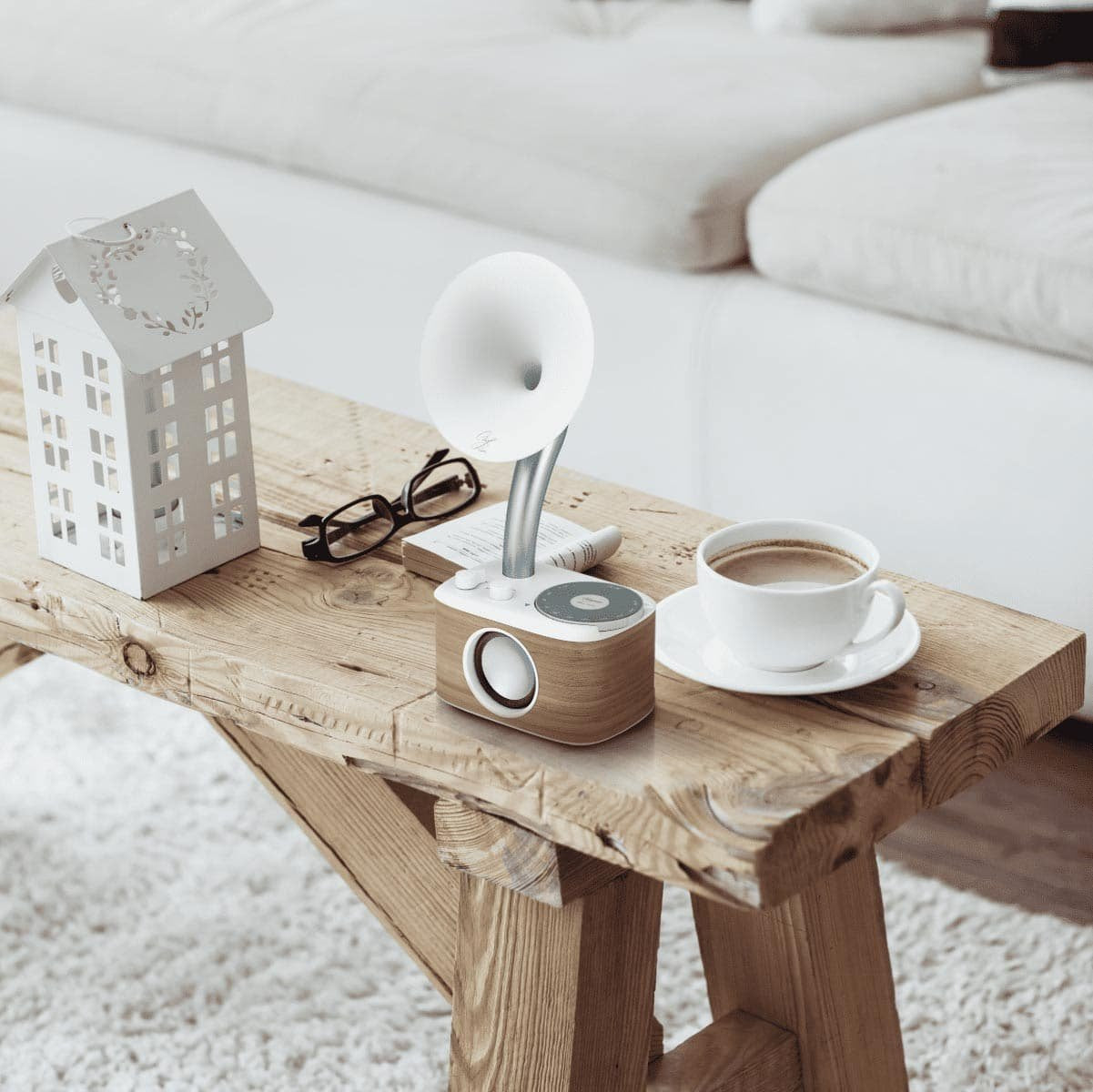 Sangean Wr-45 White Radio Portátil