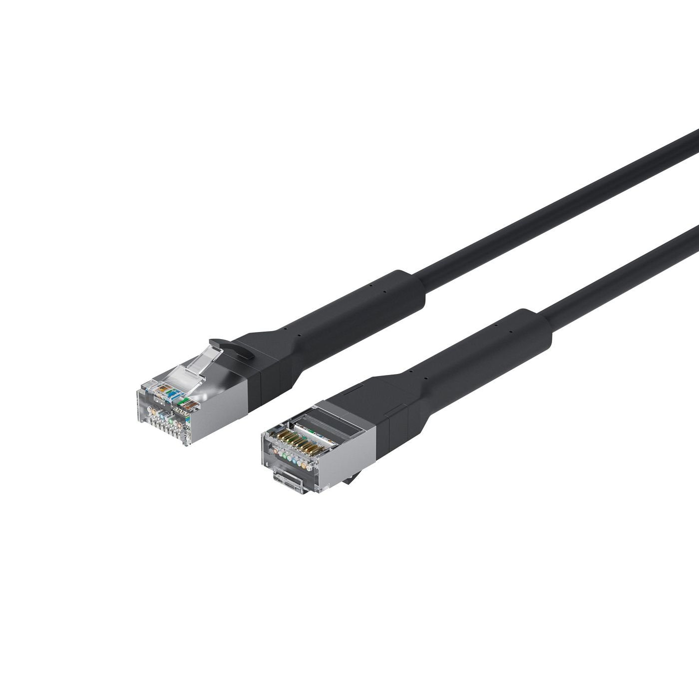 EAN 4017538138293 - Lanview LV-6AFTP-FLEX-ANG-02B cable de red Negro 2 m Cat6a U/FTP (STP) imagen 1