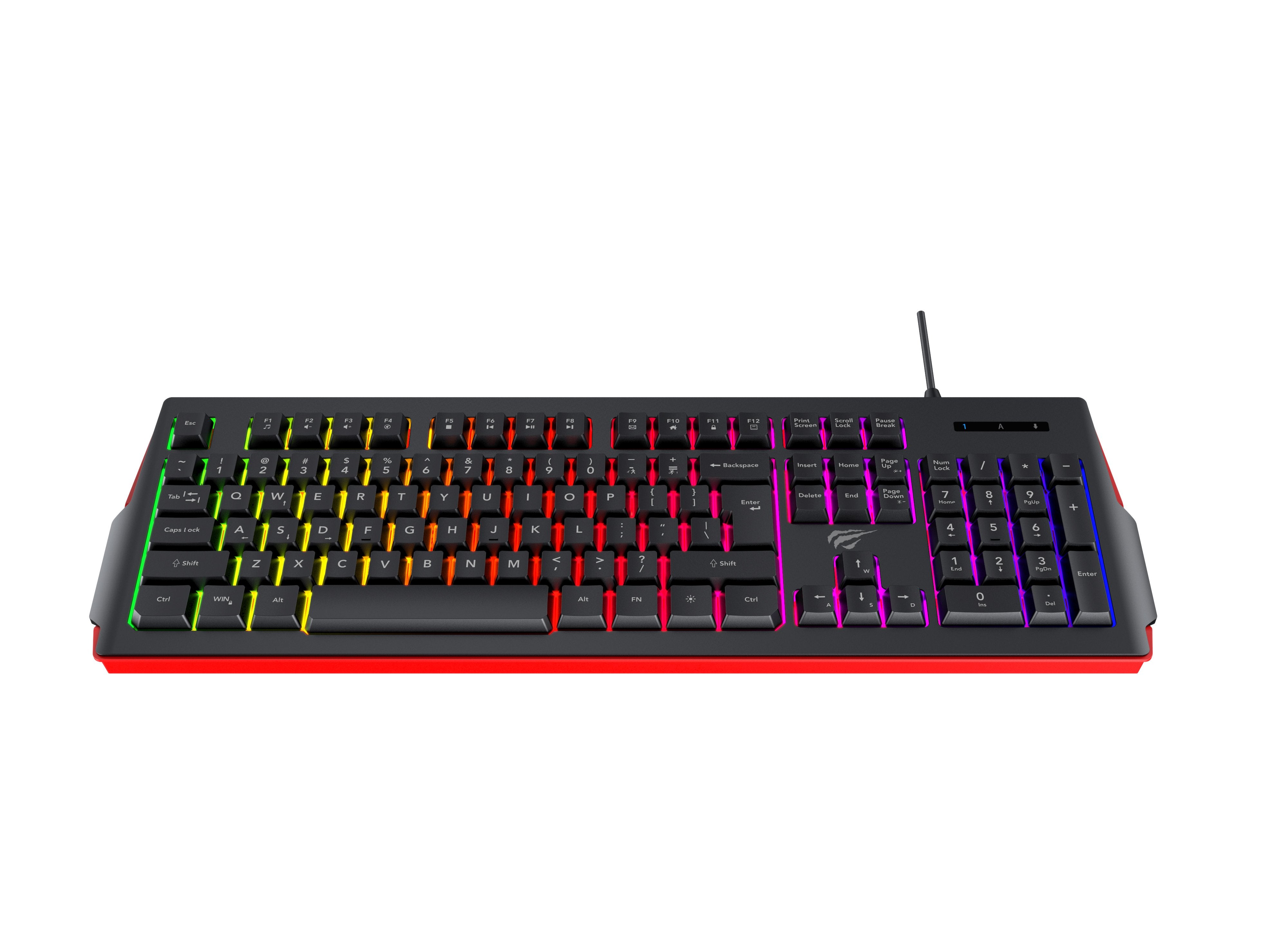 EAN 6939119047771 - Havit KB866L (Black and red) teclado Juego USB QWERTY Negro, Rojo imagen 1