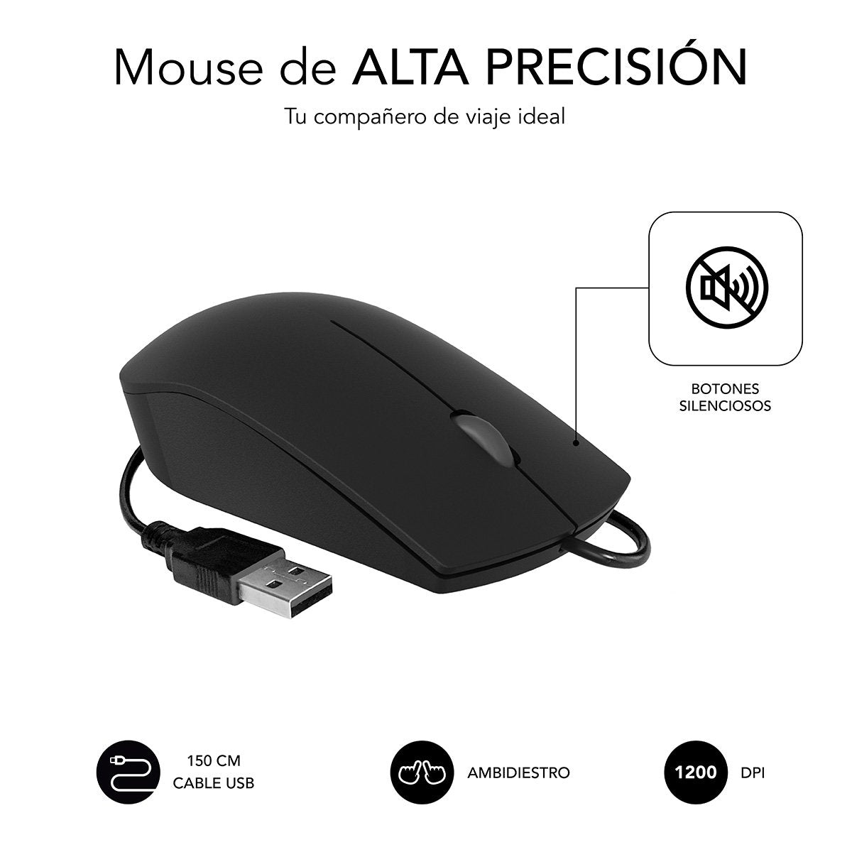 EAN 8436586742362 - SUBBLIM SUBKBC-CSSK01 teclado Ratón incluido Universal QWERTY Español Negro imagen 5