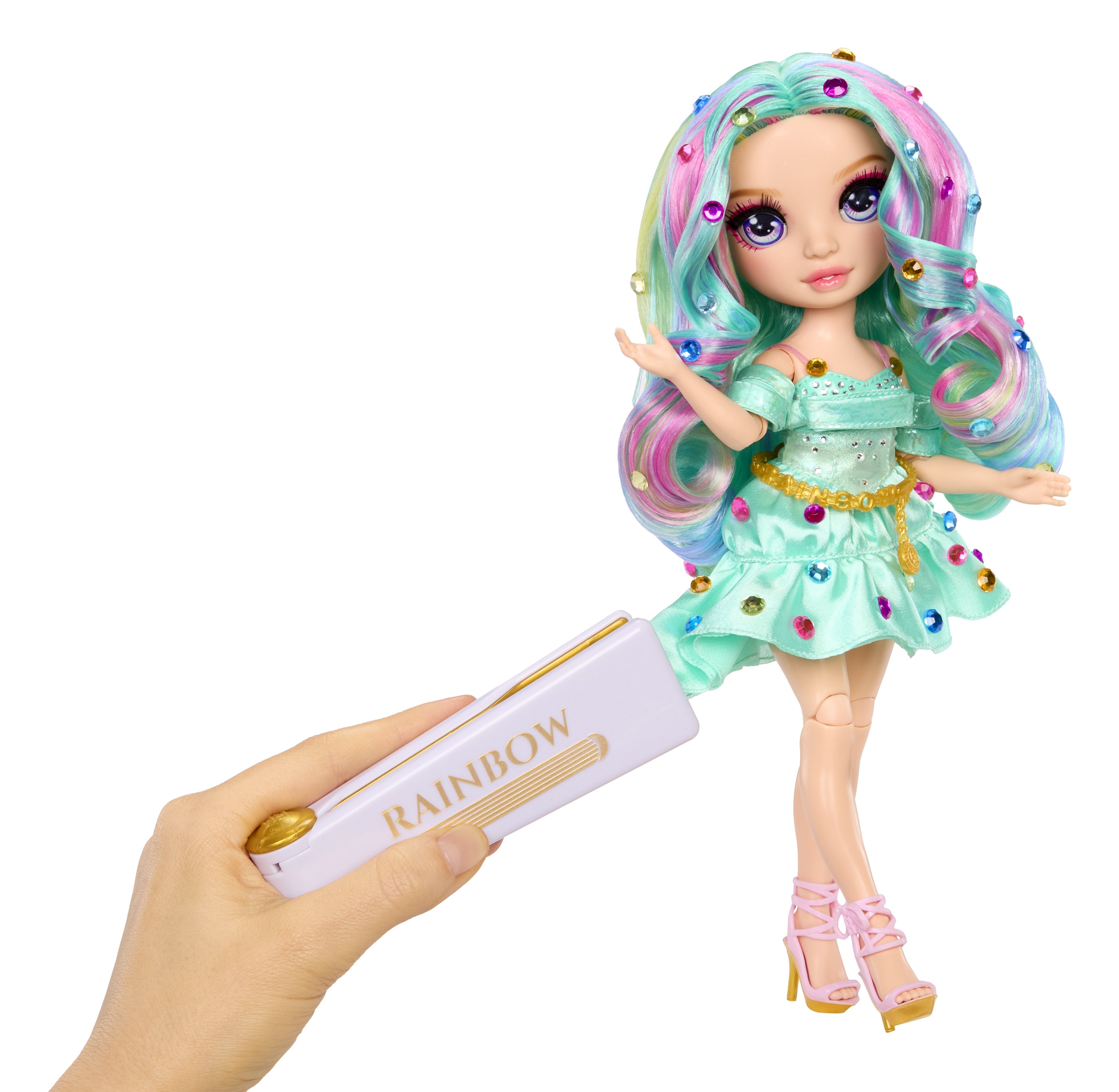 EAN 0035051597827 - Rainbow High Be Dazzling Fashion Dolls- Celine Turquoise (Teal) imagen 4