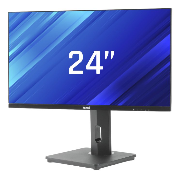 Iggual Monitor 24" Fhd Pivotante Ajustable Altura