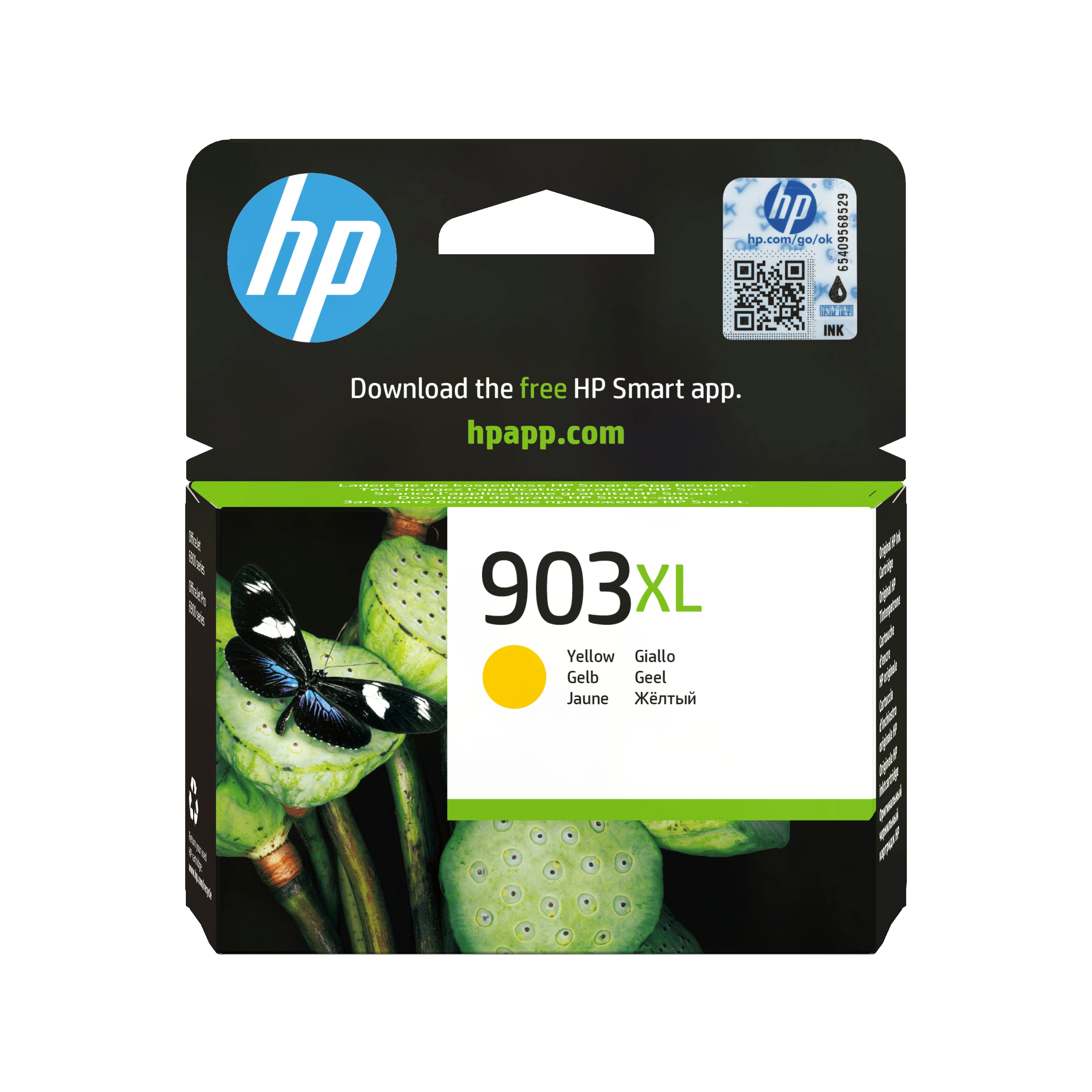 EAN 0889894728951 - HP 903XL High Yield Yellow Original Ink Cartridge cartucho de tinta 1 pieza(s) Alto rendimiento (XL) imagen 1