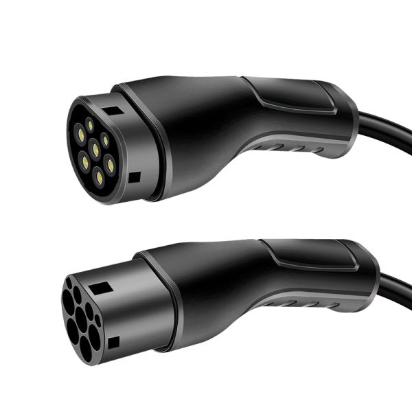 Logilink Elektroauto Cable De Carga Electric Car Charging Cable Tipo 2 Spiral 11kw 3p 20a 5m Negro + Bolsa