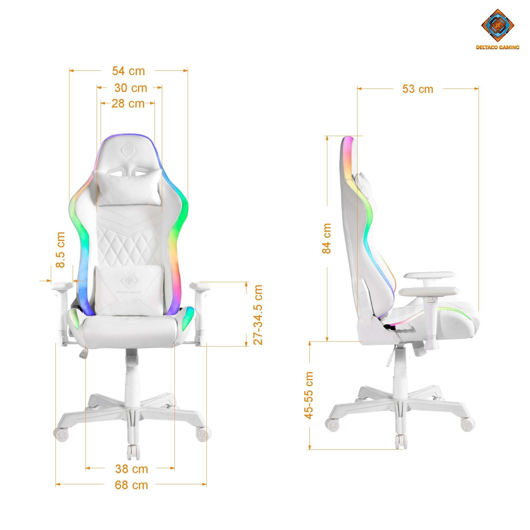 Deltaco Gaming Gam-080-W Rgb White