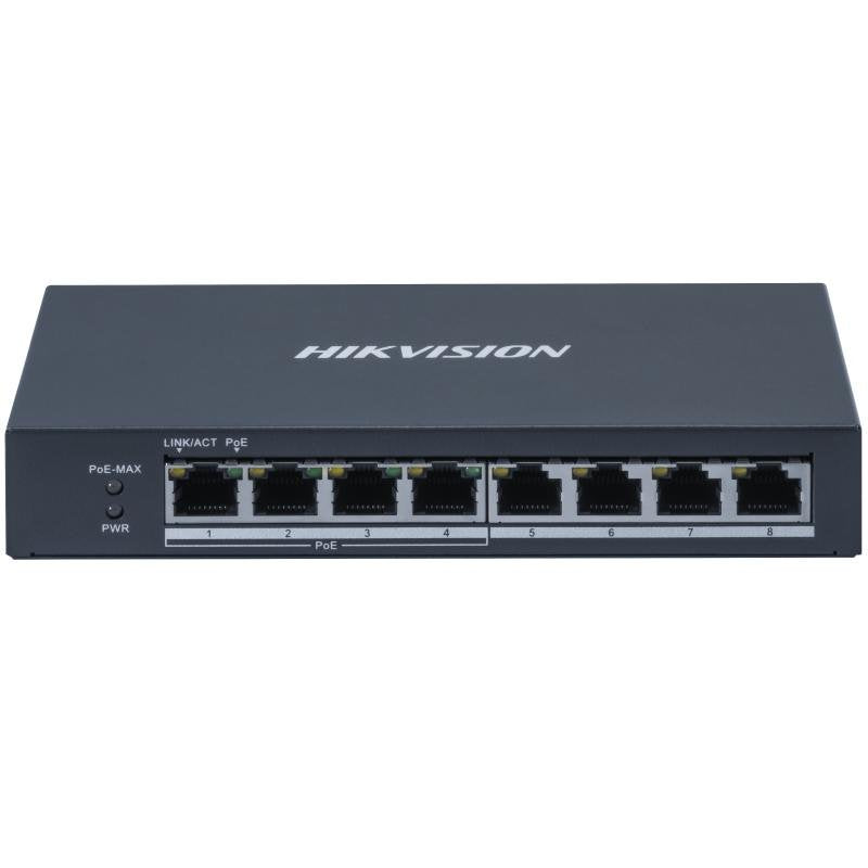 EAN 6931847177553 - Hikvision DS-3E0508P-O switch Gestionado Gigabit Ethernet (10/100/1000) Energía sobre Ethernet (PoE) Gris imagen 1