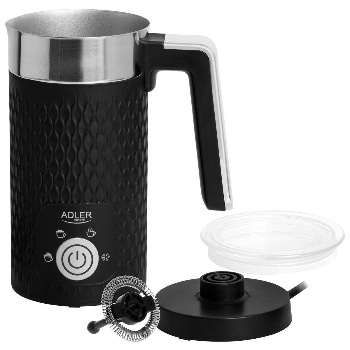 EAN 5905575901255 - Adler AD 4494 B espumador o calentador de leche Calentador/espumador de leche automático Metálico, Negro imagen 3