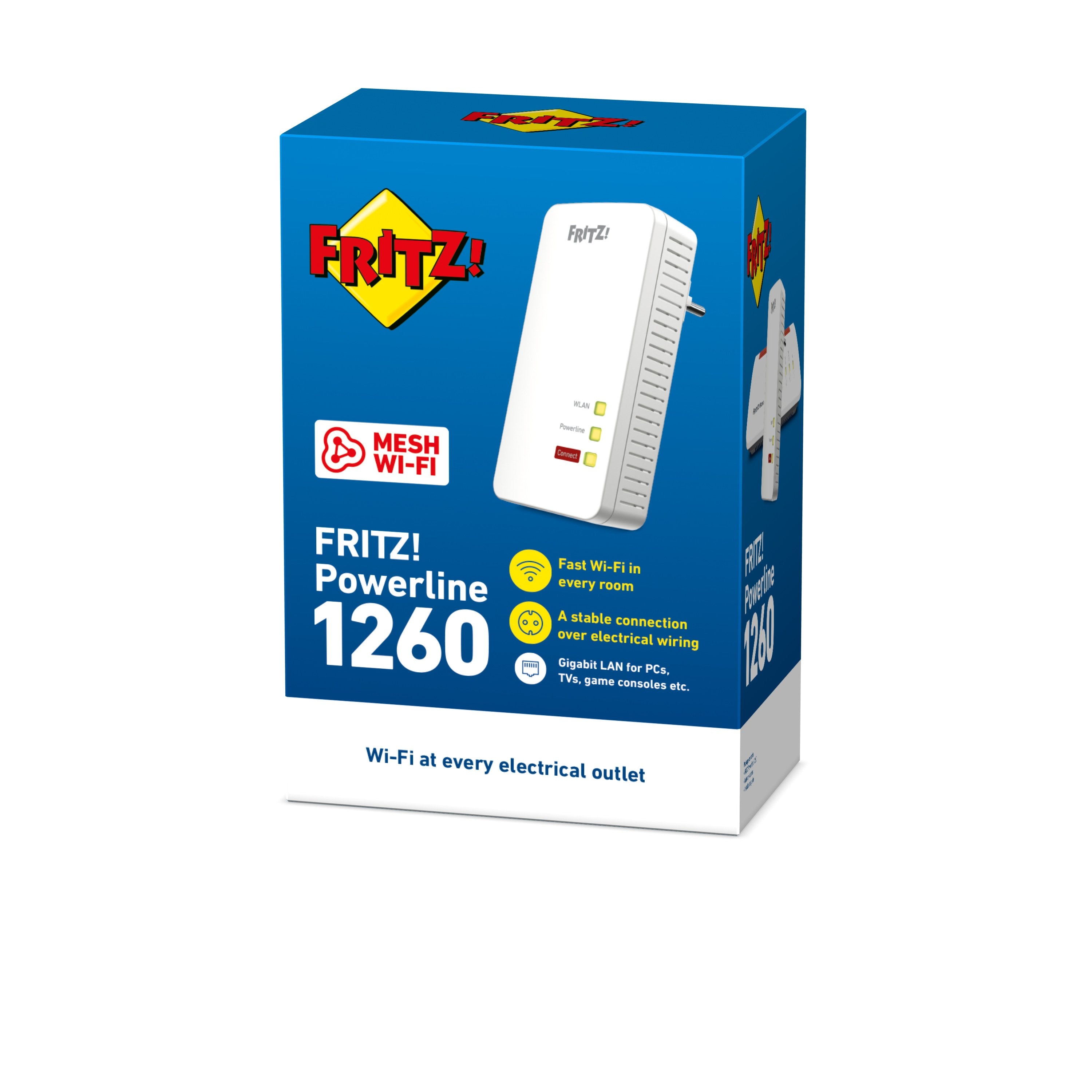 EAN 4023125028243 - Powerline FRITZ! 1260 INT 1200 Mbit/s Ethernet Wifi Blanco 1 pieza(s) imagen 4