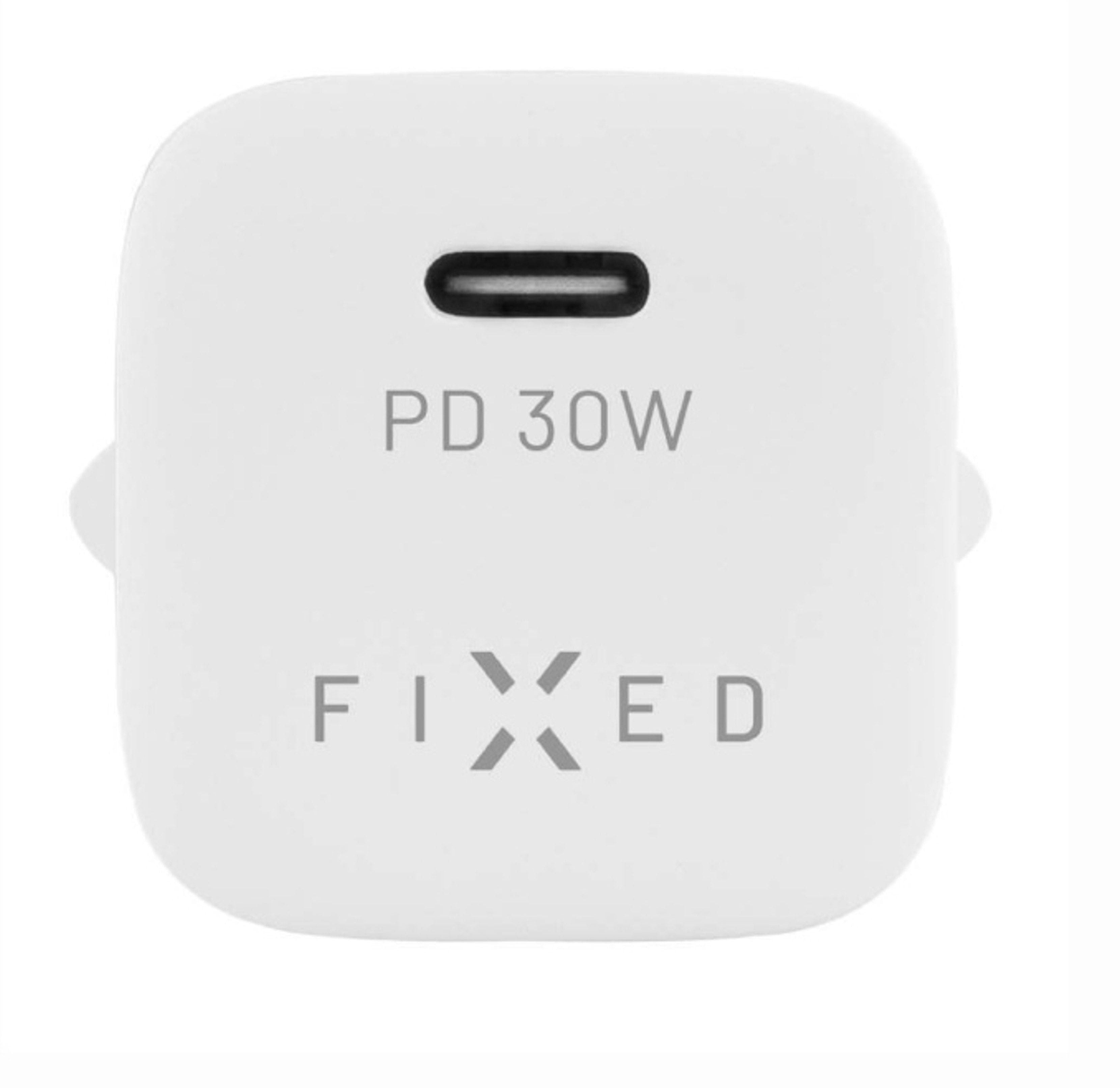 Fixed Mini Usb-C Travel Charger 30w, White