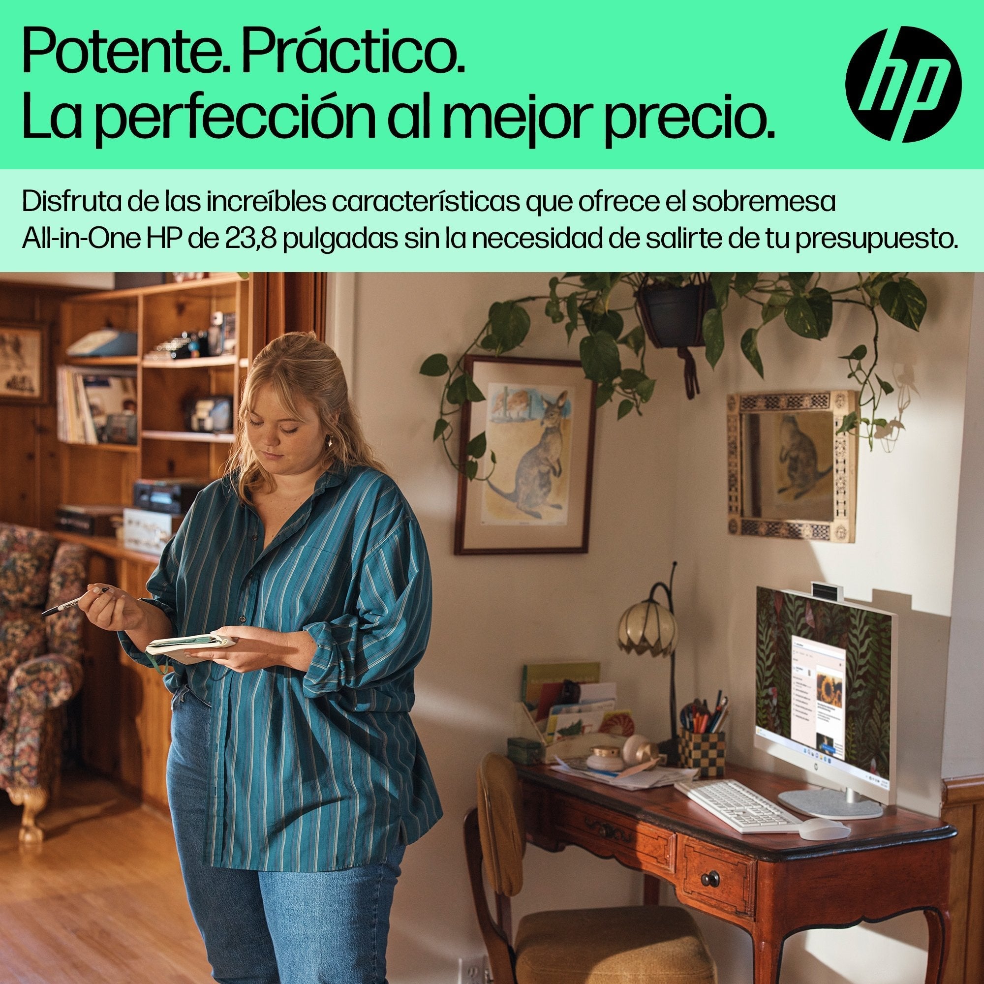 Pc All In One Hp 24-Cr0104ns Ryzen 5 7520u 16gb 1tb Ssd 23.8' Sin Sistema Operativo