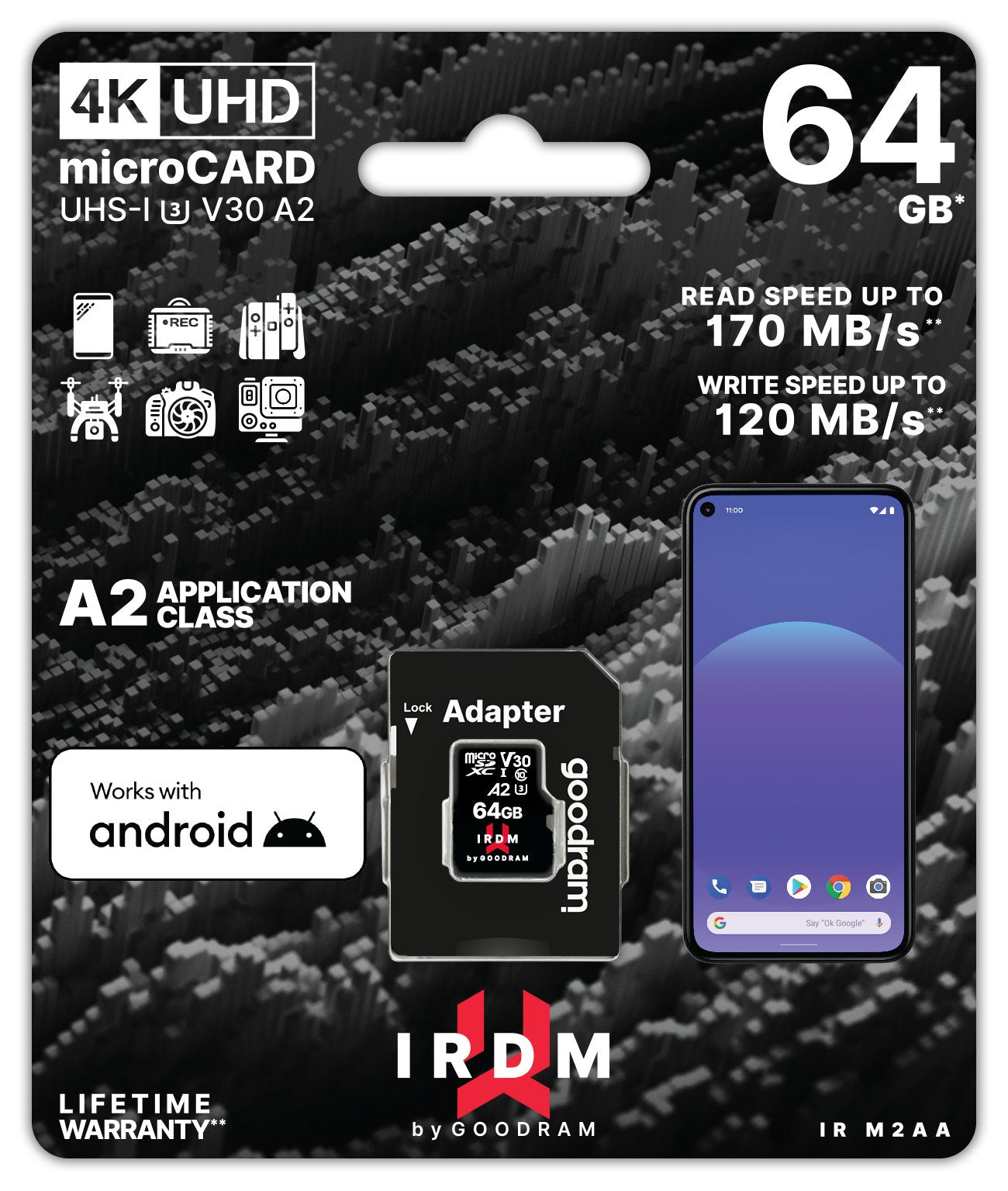 EAN 5908267961339 - Goodram IRDM M2AA 64 GB MicroSDXC UHS-I Clase 10 imagen 3