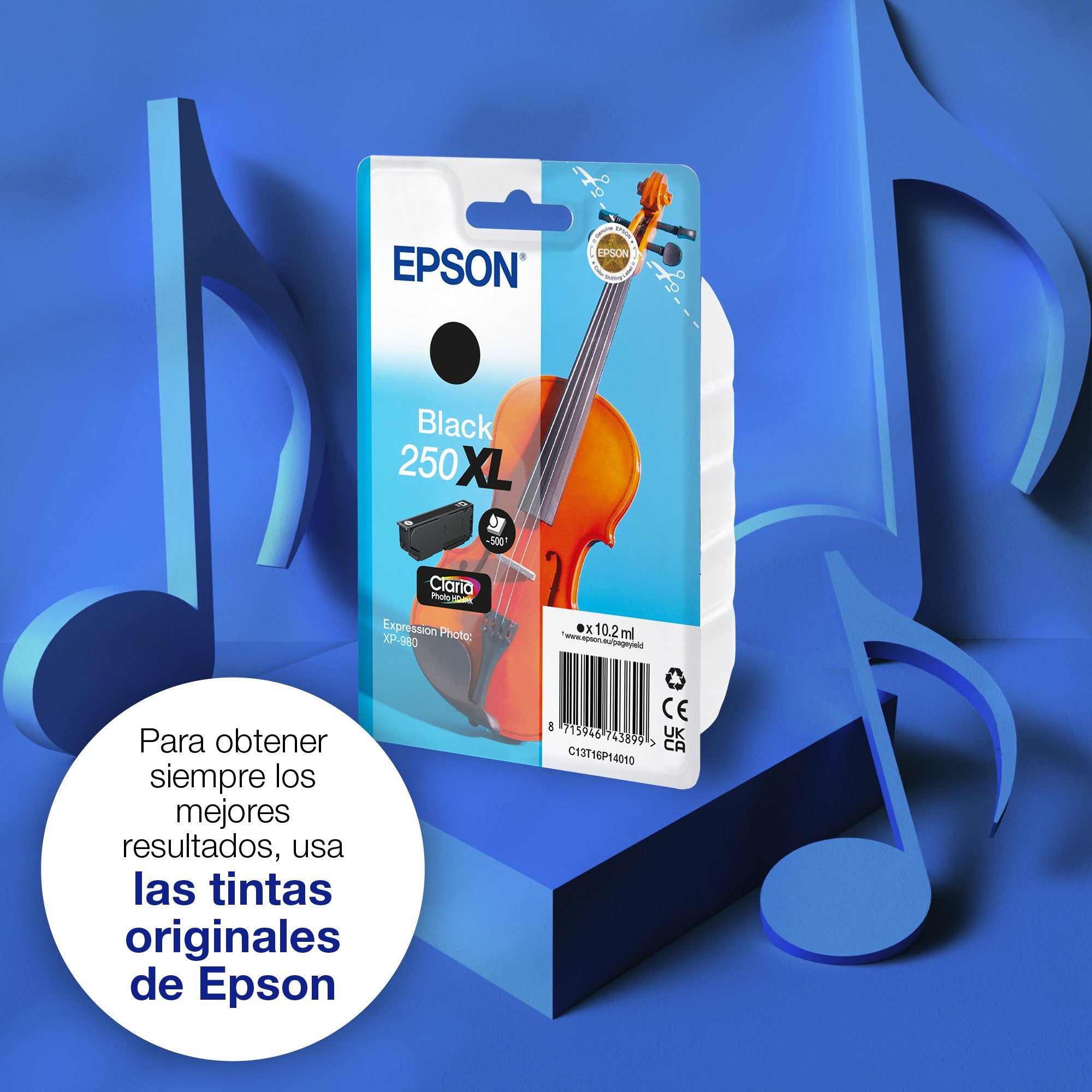 EAN 8715946743899 - Epson 250XLViolin Claria Photo HD cartucho de tinta 1 pieza(s) Original High (L) Yield imagen 4