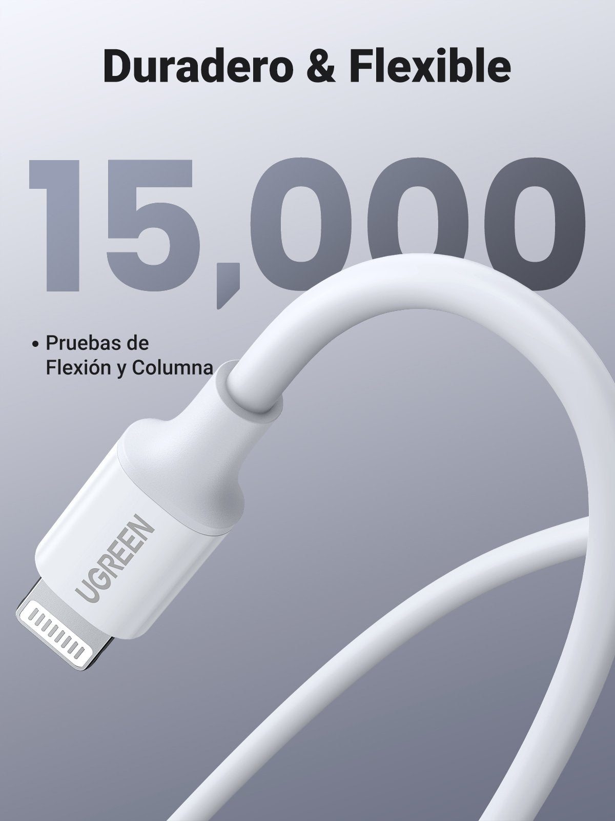 EAN 6957303814930 - Ugreen 10493 cable de conector Lightning 1 m Blanco imagen 7