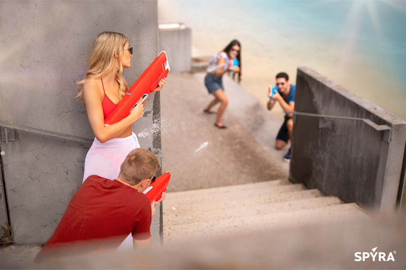 Pistola De Agua Spyra Spyralx, Naranja