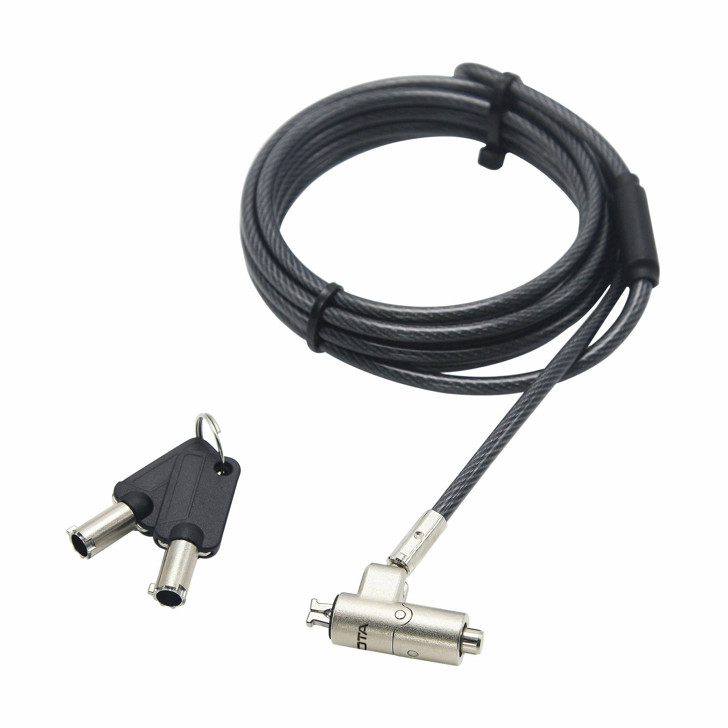 Dicota Security Cable Nano Lock Ultra Slim Keyed 2.5x6 Mm Slot Black