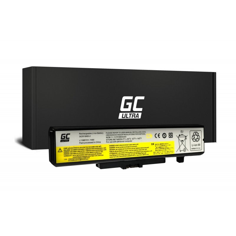 Greencell Batería Para Lenovo Y480 V480 Y580 / 11,1v 6800mah