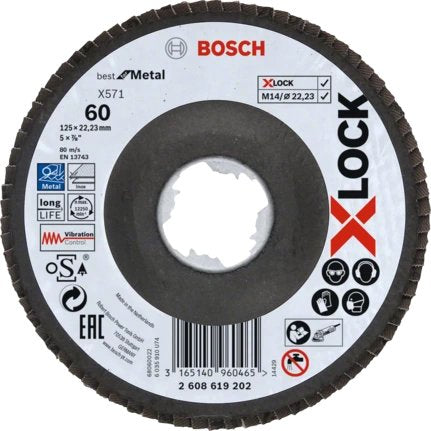 EAN 3165140960465 - Bosch X-LOCK X571 BEST FOR METAL Disco de desbaste imagen 1