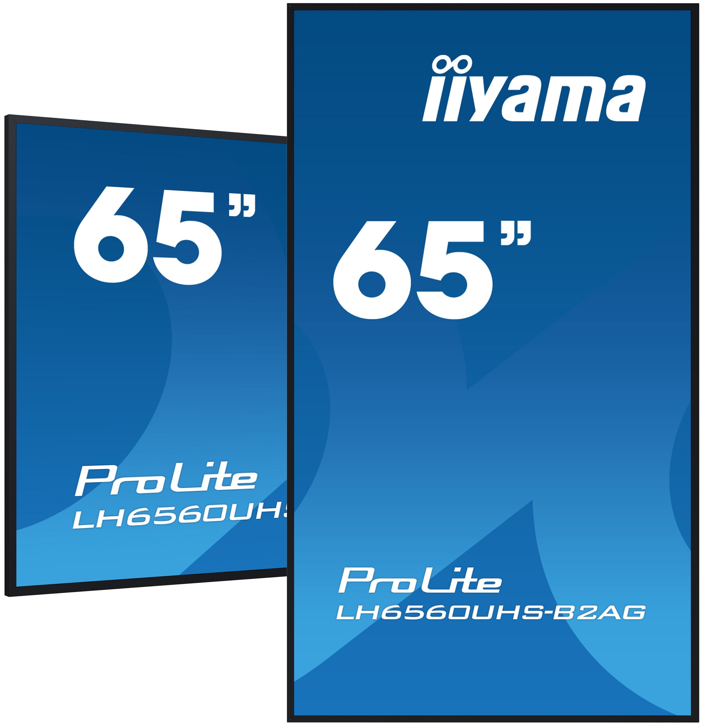 EAN 4948570124459 - iiyama LH6560UHS-B2AG pantalla de señalización Pizarra de caballete digital 163,8 cm (64.5") LED Wifi 500 imagen 1
