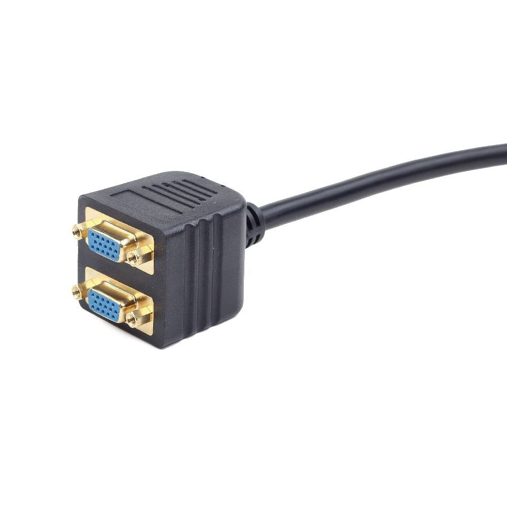 Gembird Cable Vga Alargo Duplicador (D-Sub) Negro 0.20m