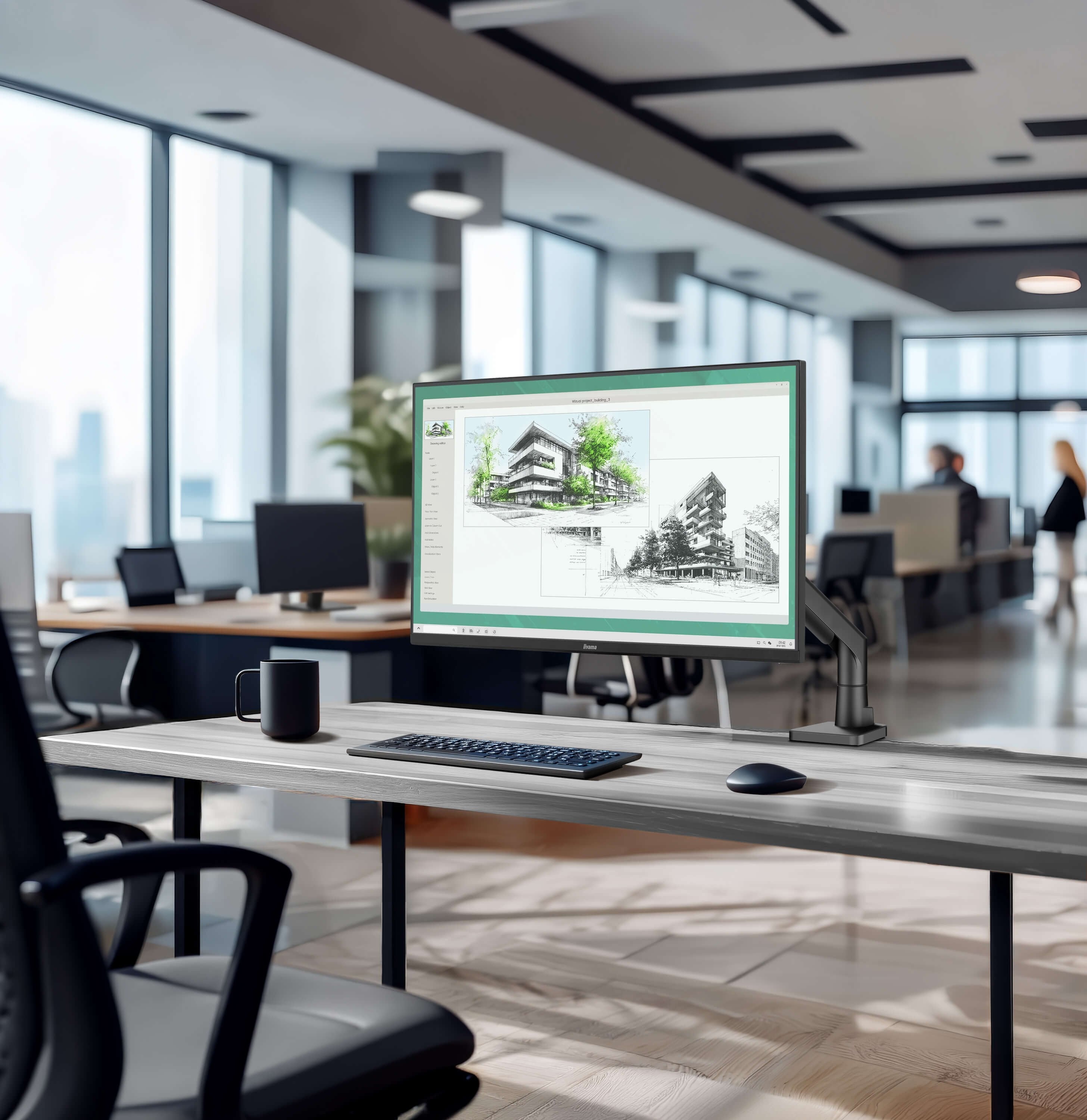 Monitor Iiyama 27" Ips, 4-Side Slim Bezel 2560x1440 75hz