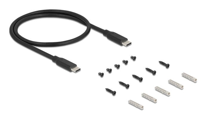 Delock 3 Port Usb 5 Gbps Hub + Rj45 Gigabit Lan Poe++ Port Con Usb Tipo-C? Host-