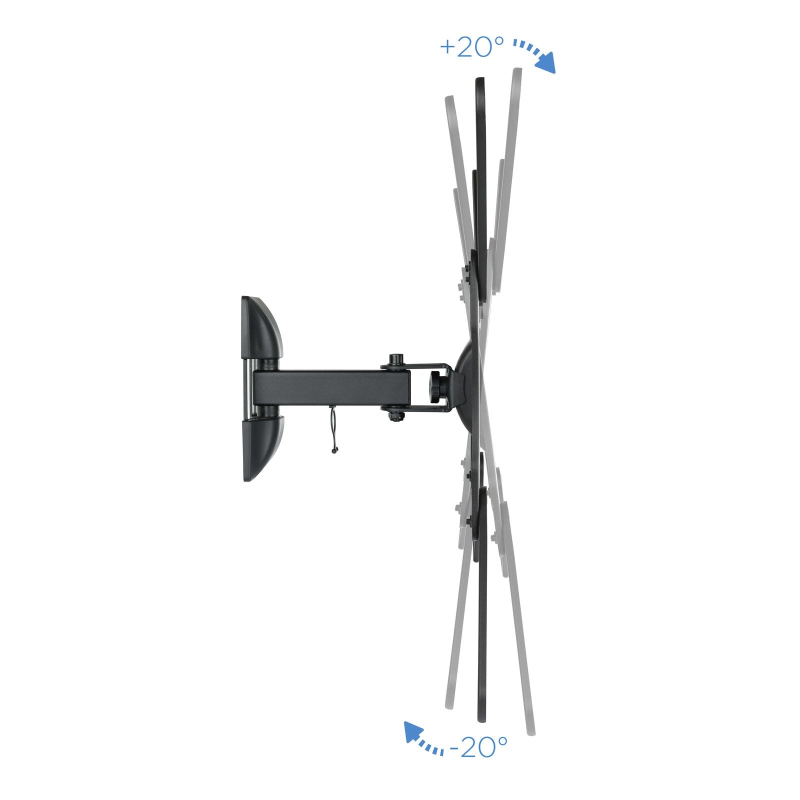 Tooq Soporte De Pared Con Brazo Para Tv De 23"-55" - Giratorio E Inclinable - Gestion De Cables - Peso Max 30kg - Vesa