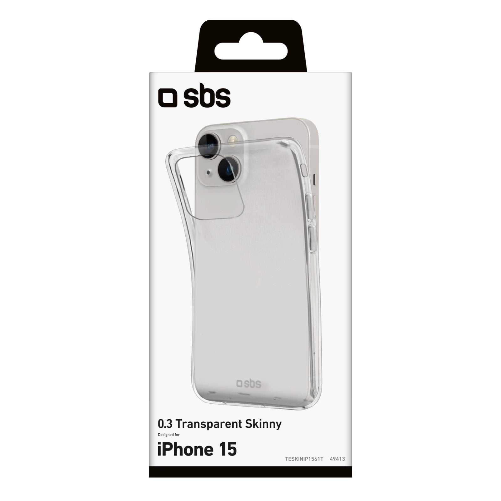 EAN 8018417449413 - SBS TESKINIP1561T funda para teléfono móvil 15,5 cm (6.1") Transparente imagen 2