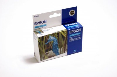 Original Epson Cartucho Inyeccion Tinta Cian 13ml 430p Pack 1 R/200/220/300/320/340 Rx/500/600/620/640 T0482