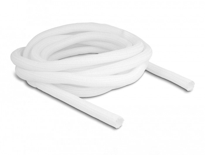 Delock Manguito Trenzado Con Cierre Automático 5 M X 16 Mm Blanco