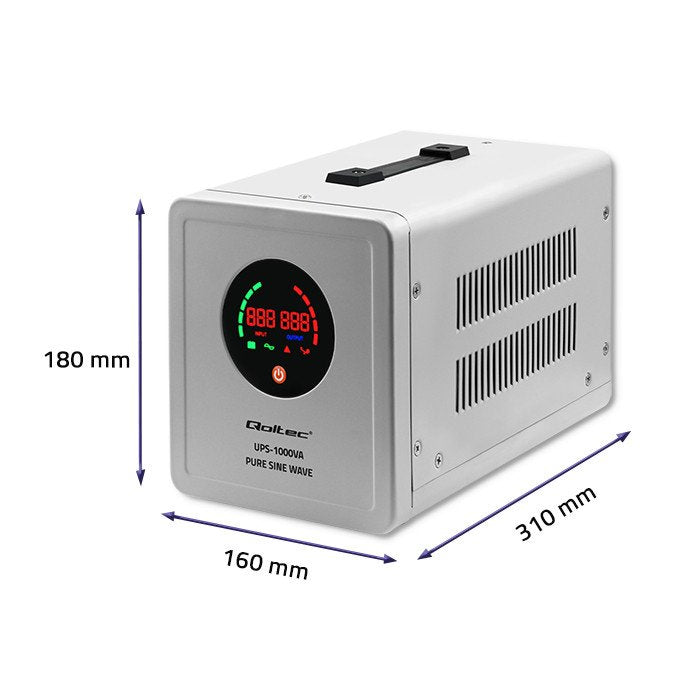 Qoltec Pure Sine Wave Sistema De Alimentación Ininterrumpida (Ups) Línea Interactiva