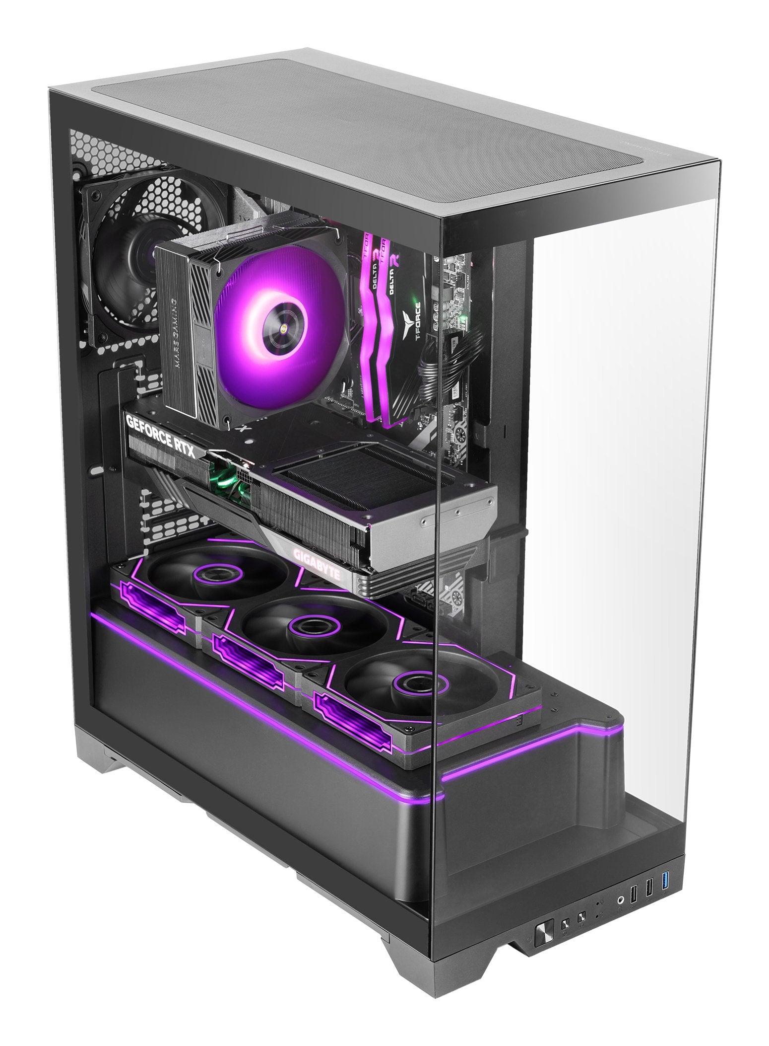 EAN 8435693112983 - Mars Gaming MCPRISMA carcasa de ordenador Midi Tower Negro imagen 2