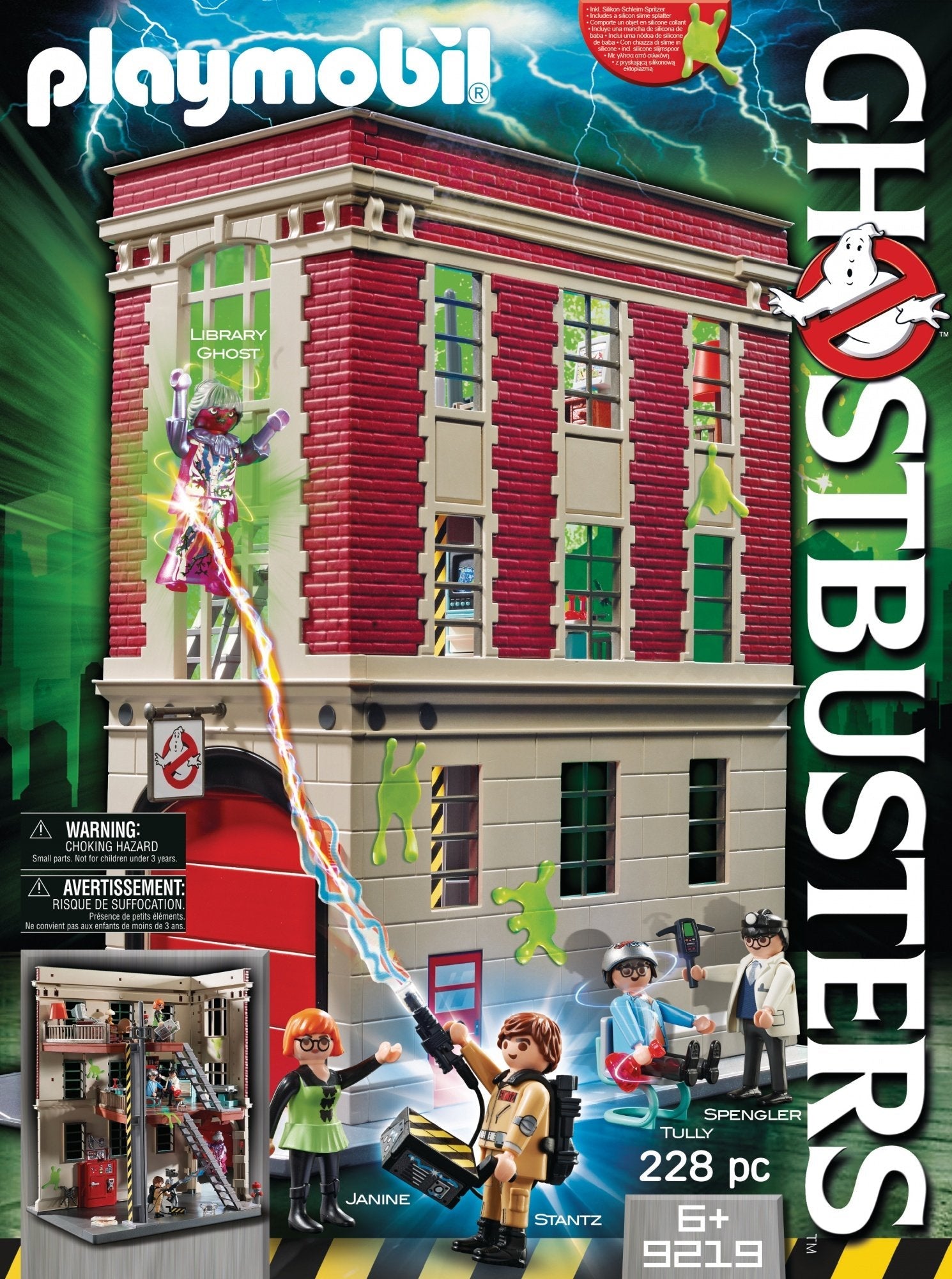 Playmobil Cazafantasmas Cuartel Del Parque De Bomberos Ghostbuster