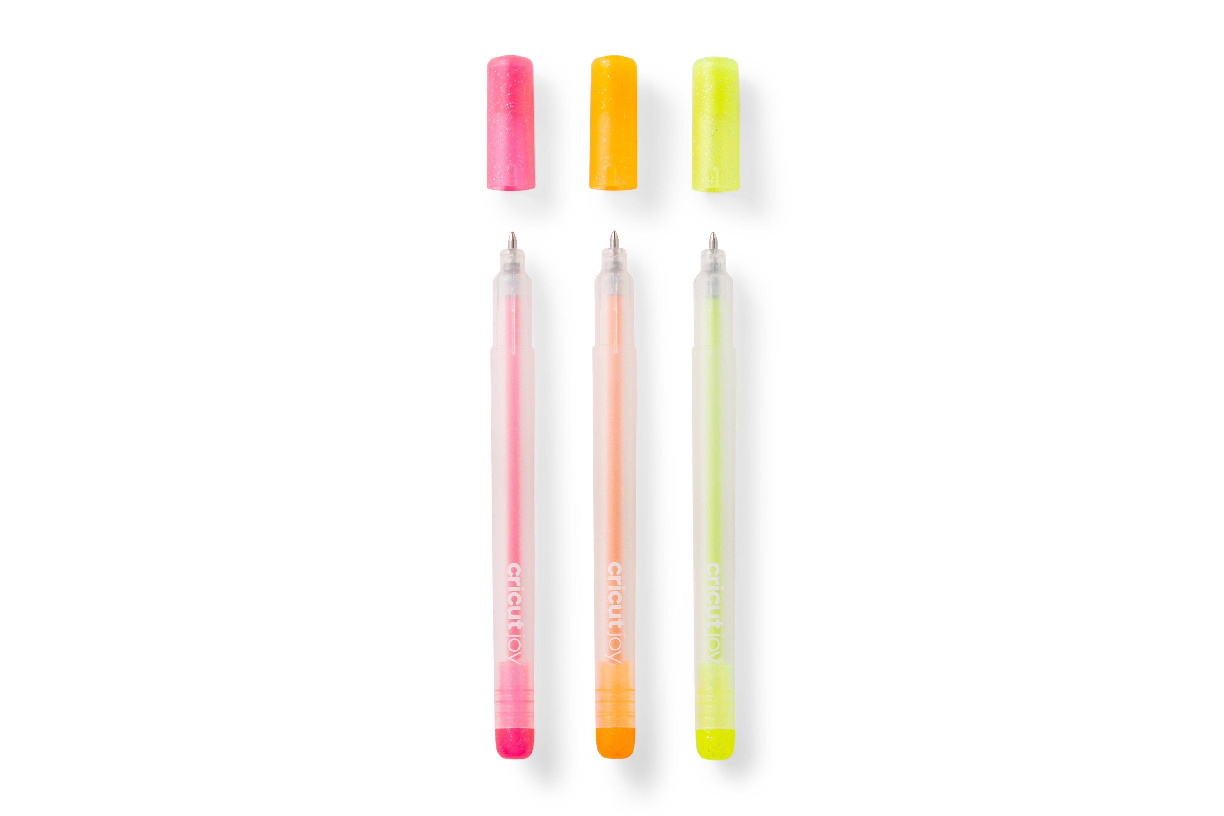 EAN 93573228957 - Cricut Joy Glitter Bolígrafo de gel con tapa Naranja, Rosa, Amarillo 3 pieza(s) imagen 2